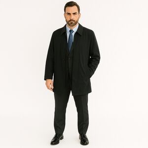 Talbots Wind & Water Resistant With Removable Liner Overcoat Men's Lrg